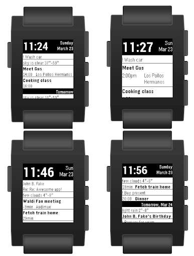 Emulate Android APK Pebble Agenda Watchface Emulate Android APK Pebble Agenda Watchface