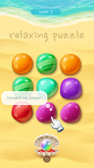 Emulate iPhone app Pebbles Swap Puzzle using MyAndroid
