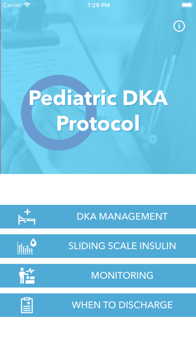 Emulate iPhone app Pediatric DKA Protocol using MyAndroid Emulate iPhone app Pediatric DKA Protocol using MyAndroid