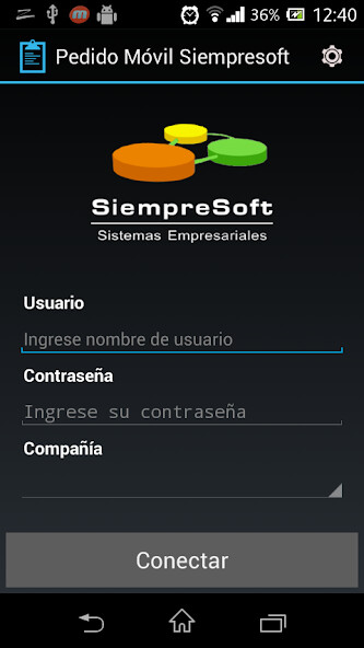Run android online APK Pedido Móvil Siempresoft from MyAndroid or emulate Pedido Móvil Siempresoft using MyAndroid