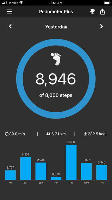 Emulate iPhone app Pedometer Plus - Step Counter using MyAndroid Emulate iPhone app Pedometer Plus - Step Counter using MyAndroid