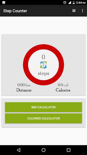 Run android online APK Pedometer-Step counter with BMI from MyAndroid or emulate Pedometer-Step counter with BMI using MyAndroid