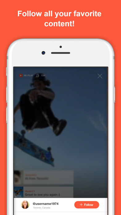 Emulate iPhone app Peeks Social - Live Video using MyAndroid