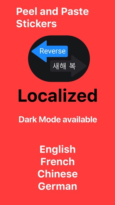 Emulate iPhone app Peel & Paste Sticker Localized using MyAndroid