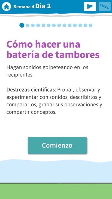 Emulate iPhone app PEEP Ciencias: Sonidos using MyAndroid