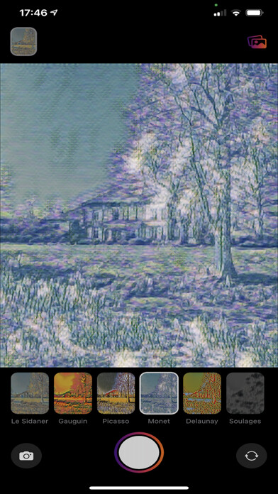 Emulate iPhone app Peintre: Photo & Video Painter using MyAndroid