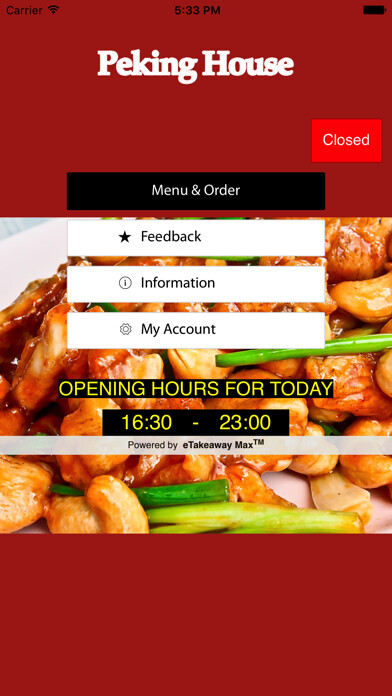 Emulate iPhone app Peking House Glasgow using MyAndroid Emulate iPhone app Peking House Glasgow using MyAndroid