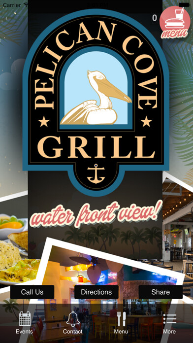 Emulate iPhone app Pelican Cove Grill. using MyAndroid