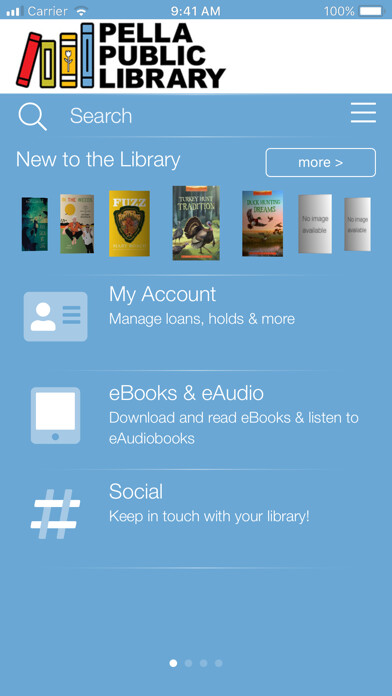 Emulate iPhone app Pella Public Library using MyAndroid Emulate iPhone app Pella Public Library using MyAndroid