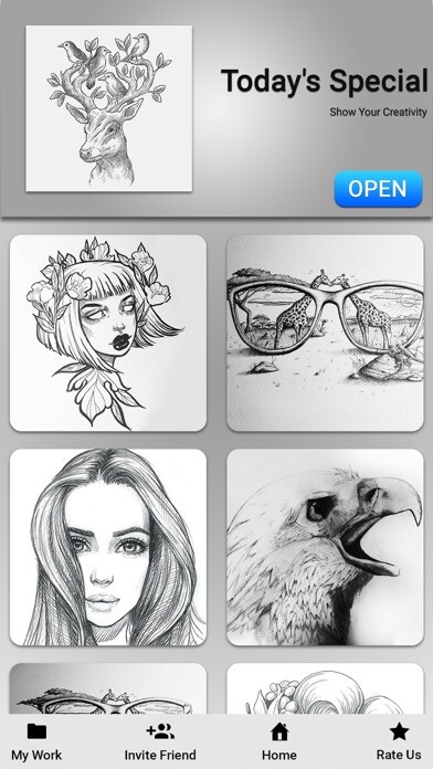 Emulate iPhone app Pencil Drawing Art Ideas using MyAndroid Emulate iPhone app Pencil Drawing Art Ideas using MyAndroid