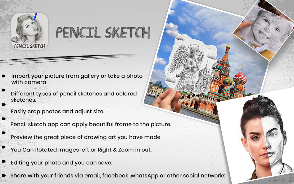 Run android online APK Pencil Photo Sketch : Sketch Photo Editor from MyAndroid or emulate Pencil Photo Sketch : Sketch Photo Editor using MyAndroid
