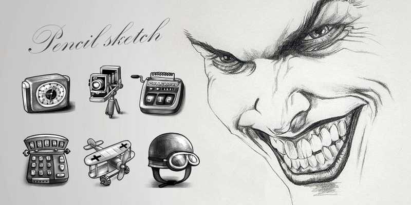 Emulate Android APK Pencil Sketch Theme