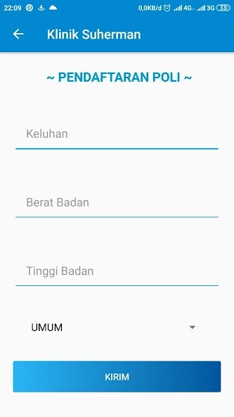 Run android online APK Pendaftaran Online Klinik dr. Suherman Jember from MyAndroid or emulate Pendaftaran Online Klinik dr. Suherman Jember using MyAndroid