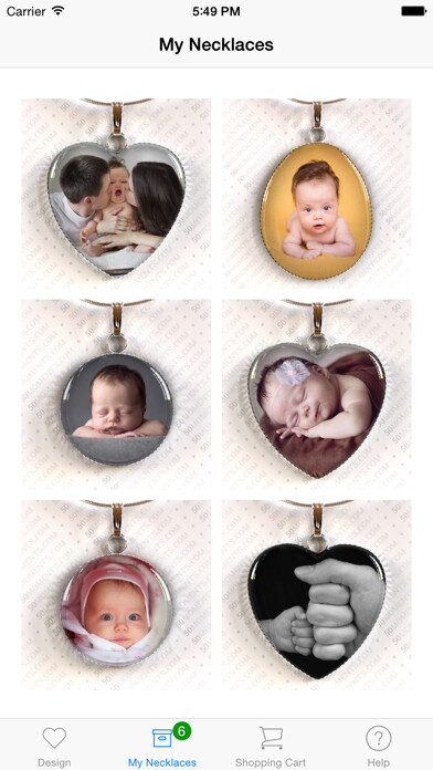 Emulate iPhone app PendantLab Photo Necklaces using MyAndroid