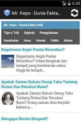 Emulate Android APK Pengetahuan Fakta Unik