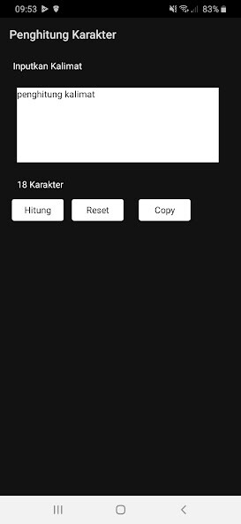 Run android online APK Penghitung Karakter from MyAndroid or emulate Penghitung Karakter using MyAndroid