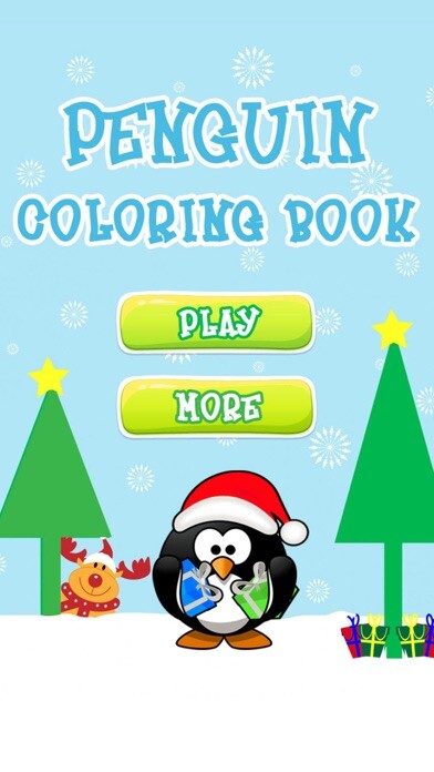 Emulate iPhone app Penguin Coloring Book For Kids - My Eskimo Village Club using MyAndroid