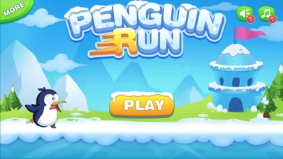 Emulate iPhone app Penguin Run - Running Game using MyAndroid
