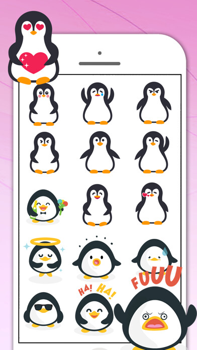 Emulate iPhone app Penguin Sticker for iMessage using MyAndroid Emulate iPhone app Penguin Sticker for iMessage using MyAndroid