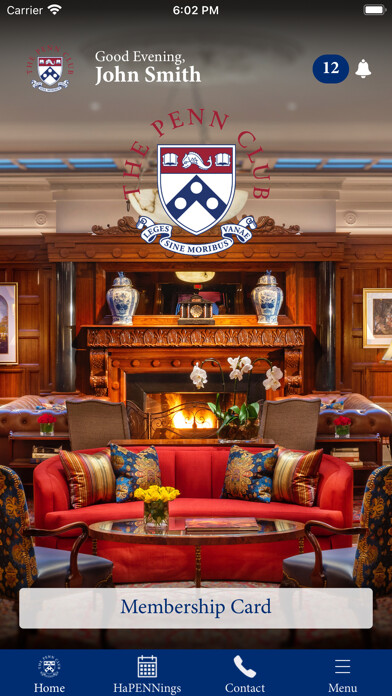 Emulate iPhone app Penn Club of New York using MyAndroid