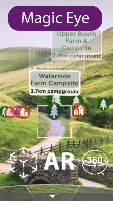 Emulate iPhone app Pennines Looksee AR using MyAndroid
