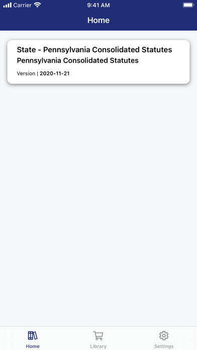 Emulate iPhone app Pennsylvania Statutes Law using MyAndroid