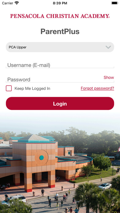 Emulate iPhone app Pensacola Christian Parent using MyAndroid