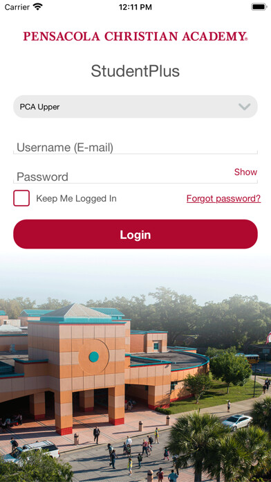 Emulate iPhone app Pensacola Christian Student using MyAndroid