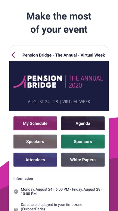 Emulate iPhone app Pension Bridge Annual 2020 using MyAndroid