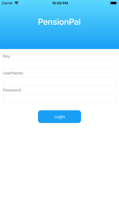 Emulate iPhone app PensionPal using MyAndroid