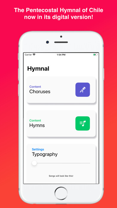 Emulate iPhone app Pentecostal Hymnal using MyAndroid