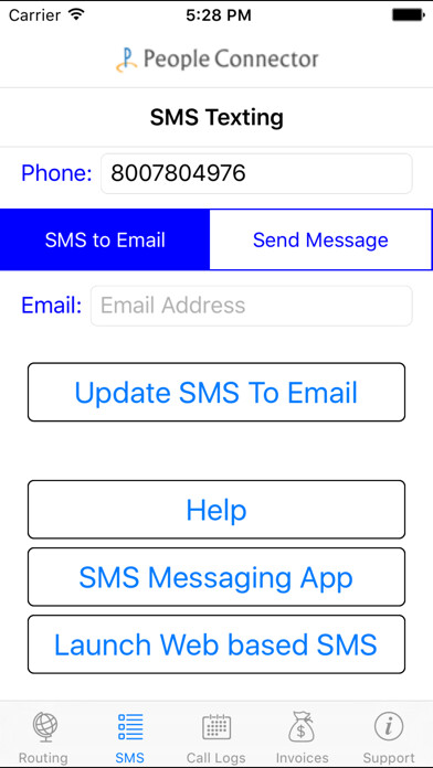 Emulate iPhone app People Connector Router & SMS using MyAndroid Emulate iPhone app People Connector Router & SMS using MyAndroid