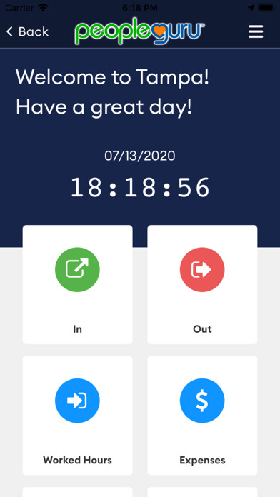 Emulate iPhone app PeopleGuru Employee using MyAndroid