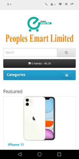 Run android online APK Peoples Emart Limited from MyAndroid or emulate Peoples Emart Limited using MyAndroid