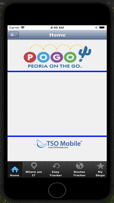 Emulate iPhone app Peoria On The Go using MyAndroid