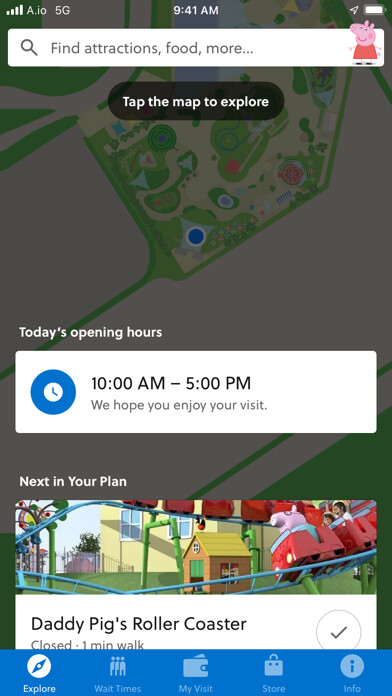 Emulate iPhone app Peppa Pig Theme Park Florida using MyAndroid Emulate iPhone app Peppa Pig Theme Park Florida using MyAndroid
