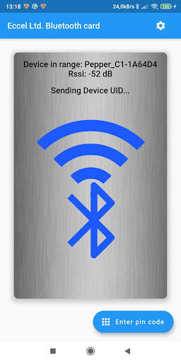 Run android online APK Pepper C1 BLE card from MyAndroid or emulate Pepper C1 BLE card using MyAndroid