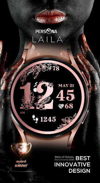 Run android online APK PER002 - Laila Watch Face from MyAndroid or emulate PER002 - Laila Watch Face using MyAndroid