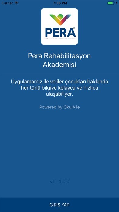 Emulate iPhone app Pera Rehabilitasyon Akademisi using MyAndroid Emulate iPhone app Pera Rehabilitasyon Akademisi using MyAndroid
