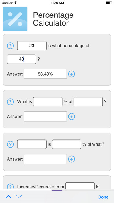 Emulate iPhone app Percentage Calculator by MES using MyAndroid Emulate iPhone app Percentage Calculator by MES using MyAndroid