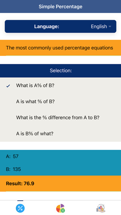 Emulate iPhone app Percentage Calculators Plus using MyAndroid Emulate iPhone app Percentage Calculators Plus using MyAndroid