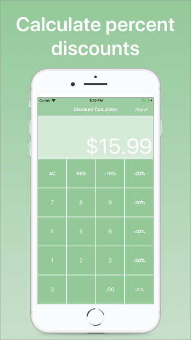 Emulate iPhone app Percentage Discount Calculator using MyAndroid Emulate iPhone app Percentage Discount Calculator using MyAndroid