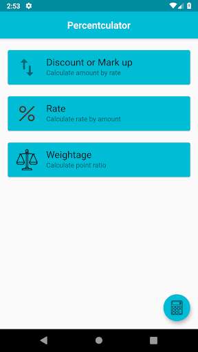 Run android online APK Percentculator from MyAndroid or emulate Percentculator using MyAndroid Run android online APK Percentculator from MyAndroid or emulate Percentculator using MyAndroid