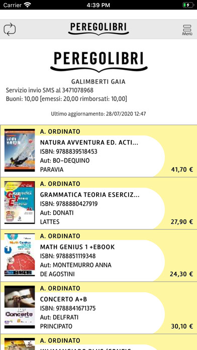 Emulate iPhone app PeregoLibri using MyAndroid