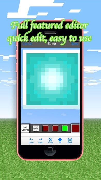 Emulate iPhone app PE Resource Texture Packs for Minecraft Pocket using MyAndroid Emulate iPhone app PE Resource Texture Packs for Minecraft Pocket using MyAndroid