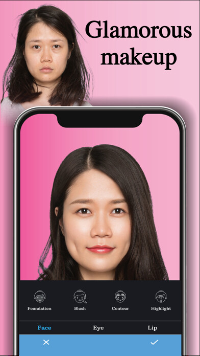Emulate iPhone app Perfect Body Me: Makeup Editor using MyAndroid