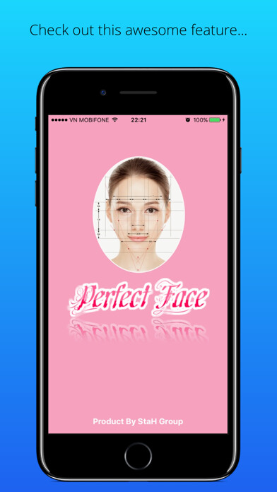 Emulate iPhone app Perfect Face - Calculator Ratio of Face using MyAndroid