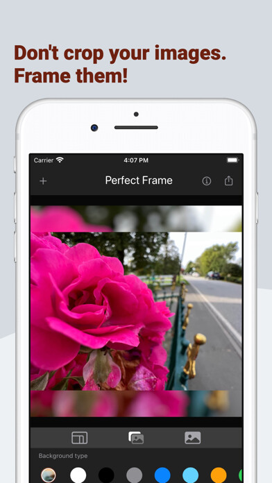 Emulate iPhone app Perfect Frame using MyAndroid