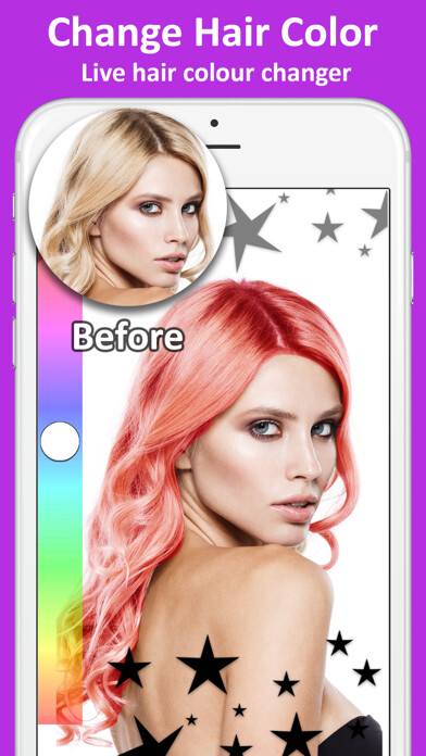 Emulate iPhone app Perfect Hair Color Changer using MyAndroid
