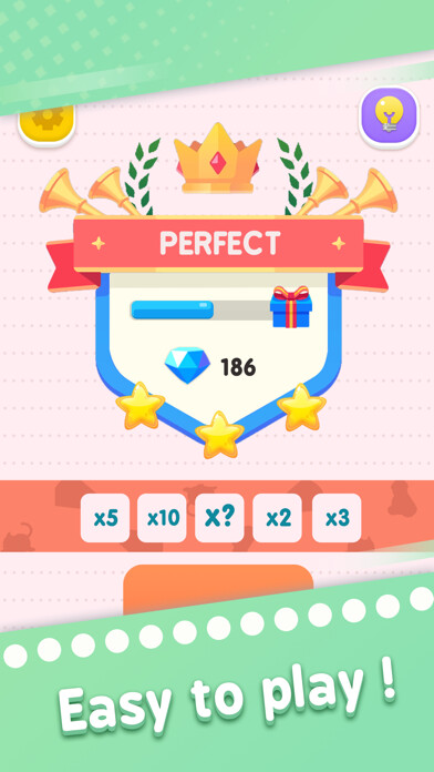 Emulate iPhone app Perfect Line - Puzzle Game using MyAndroid